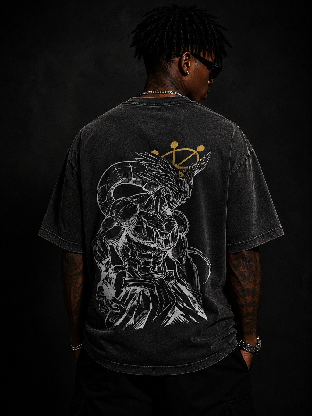 Mahoraga Inspired Anime T-Shirt | Divine Warrior Shikigami Graphic Tee