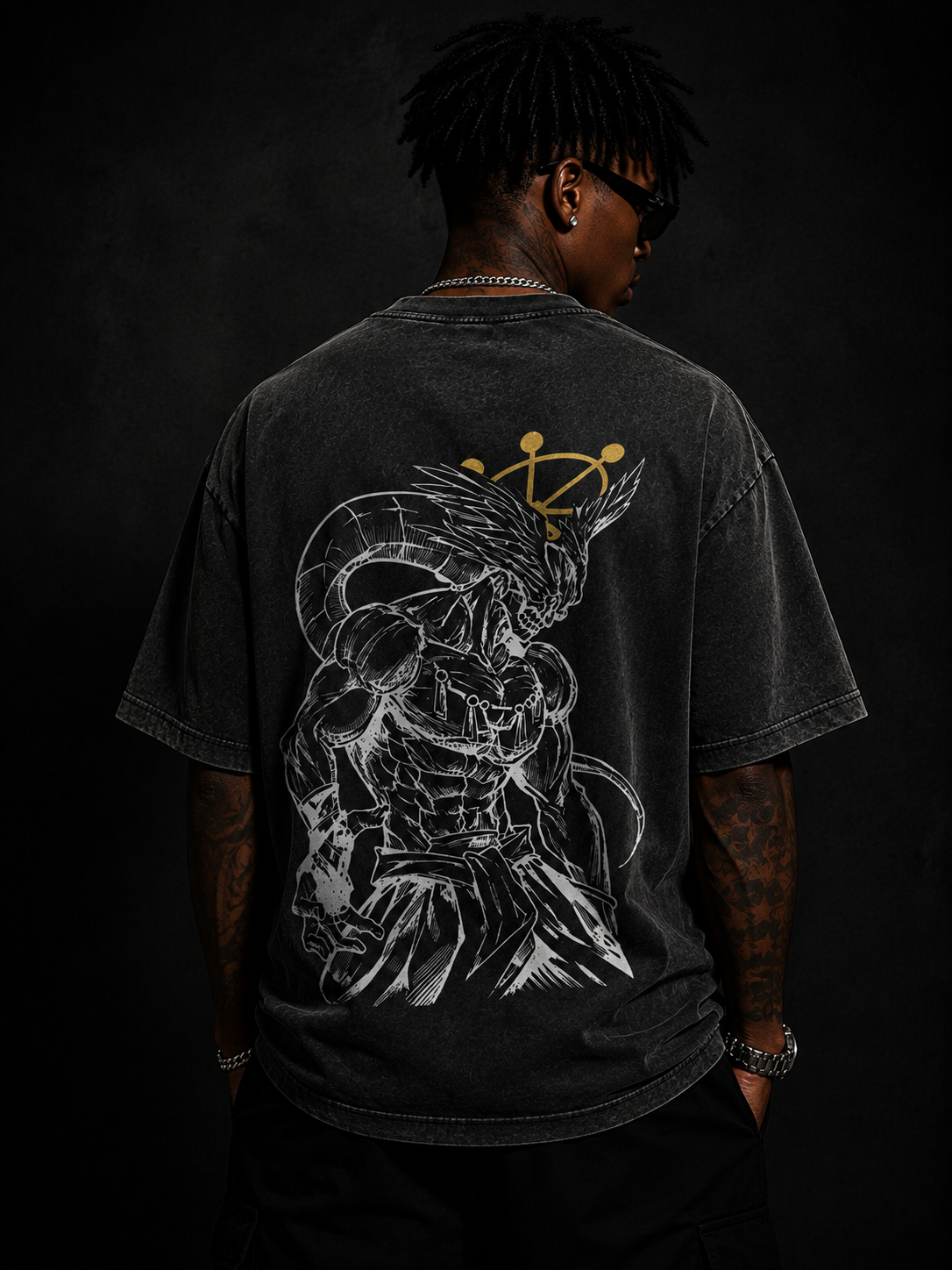 Mahoraga Inspired Anime T-Shirt | Divine Warrior Shikigami Graphic Tee