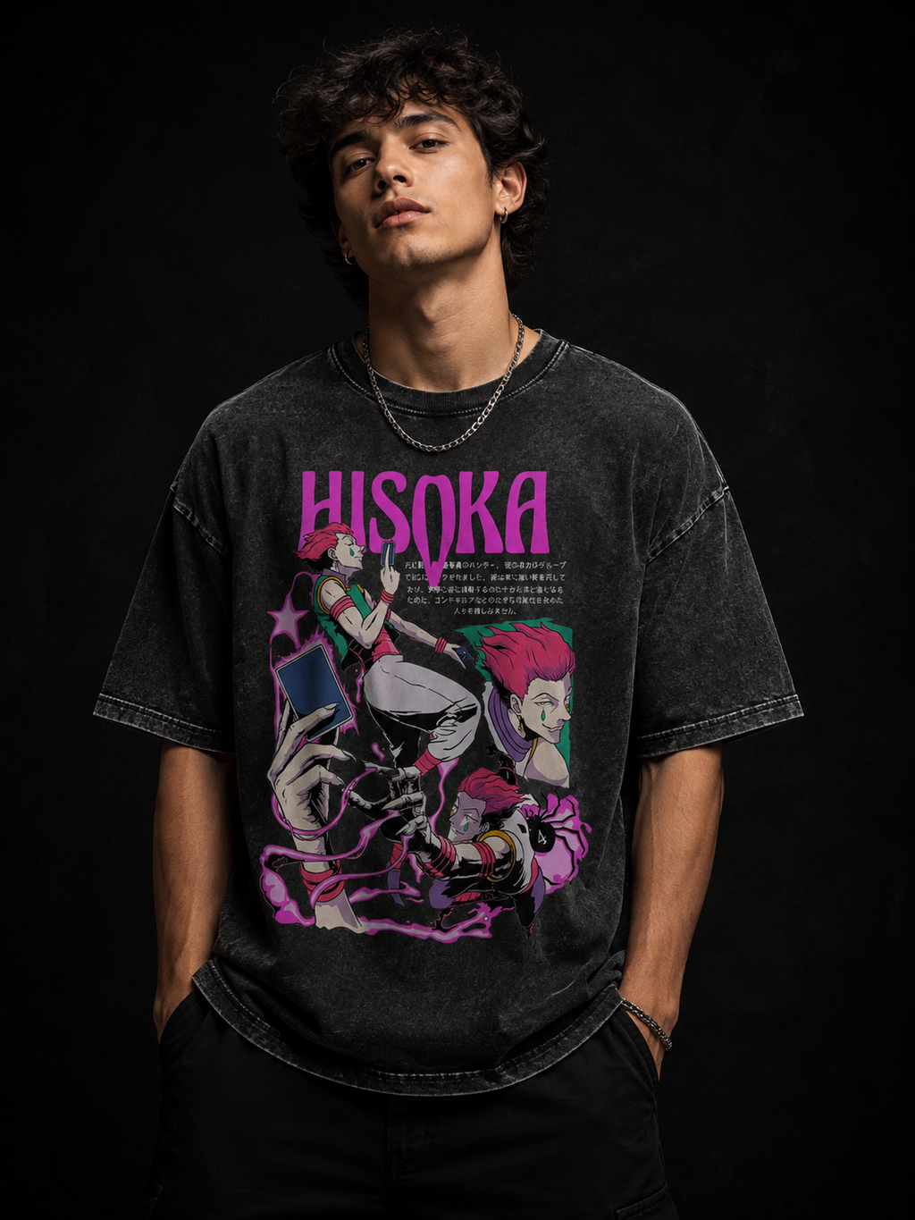 Hisoka Anime T-Shirt, Hunter Inspired Graphic Tee, Japanese Streetwear, Unisex Shirt