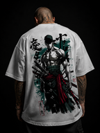 Zoro Anime Streetwear T-Shirt | Swordsman Graphic Tee | Manga Inspired Unisex Shirt