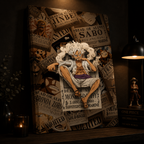 2D Flat, 1pc Gear 5 Nika Wanted Poster 2D with Frame