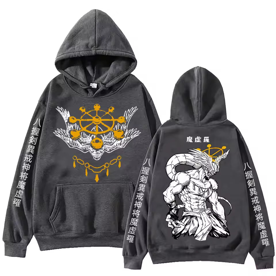 Anime Jujutsu-Kaisen Mahoraga Hoodie Man Woman Harajuku Long Sleeve Pullover Tops