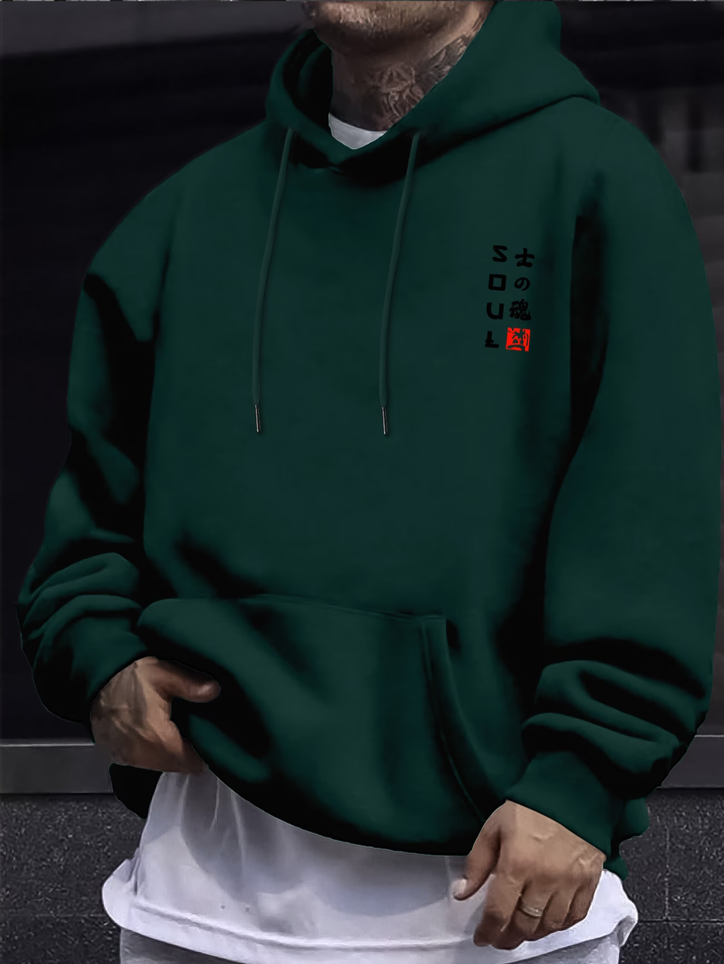 Samurai Warrior Hoodie | Japanese Sun Graphic Streetwear Pullover