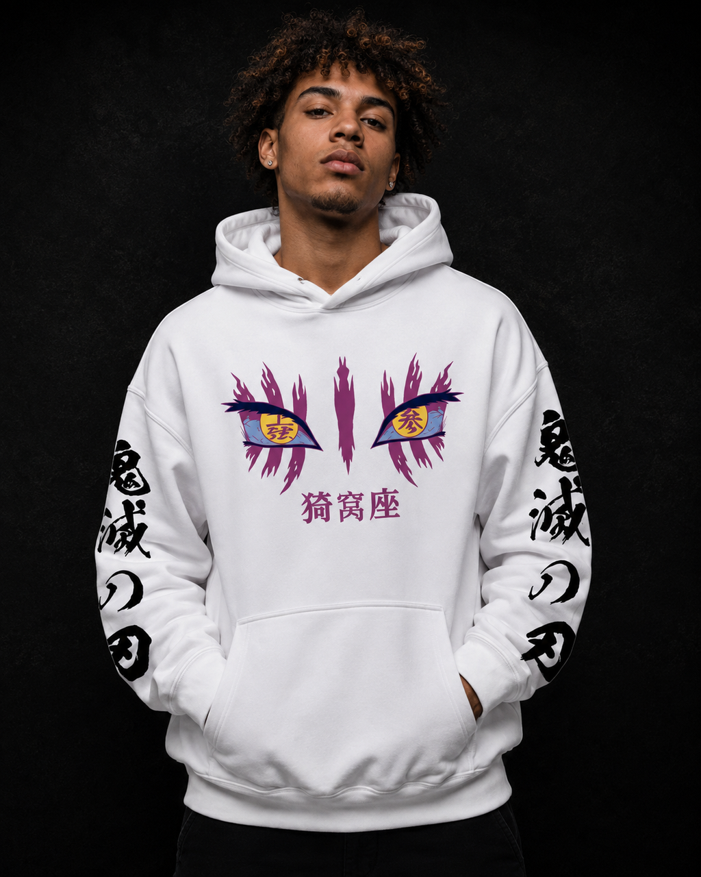 2026 Anime Demon Slayer Akaza Printed Hoodie Sweatshirt Men's and Women's Hoodie Men's Tops Sports Hoodie Harajuku Y2K Hoodie