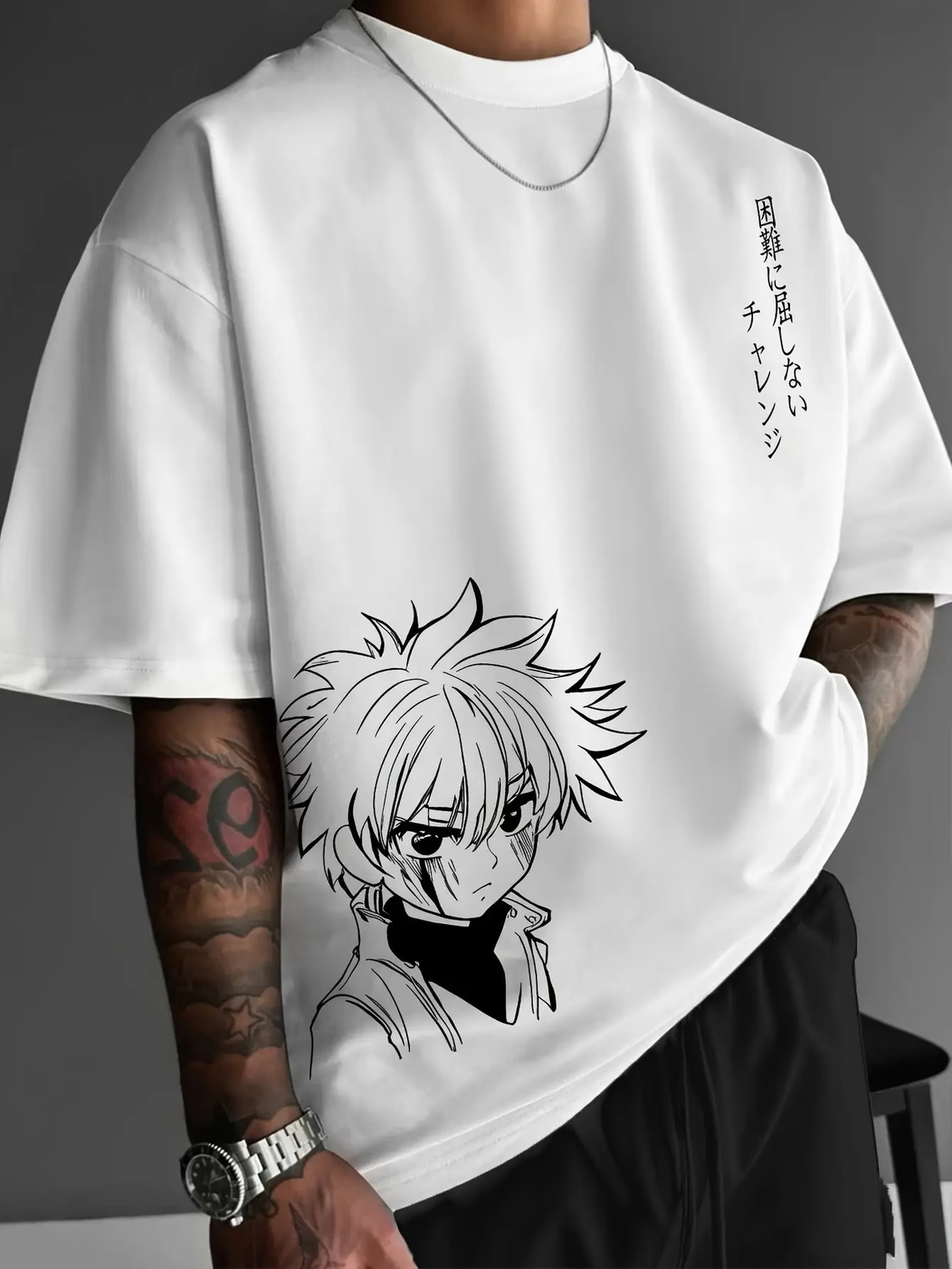 Killua Streetwear T-Shirt | Anime Graphic Tee | Hunter Inspired Shirt | Urban Fashion Top