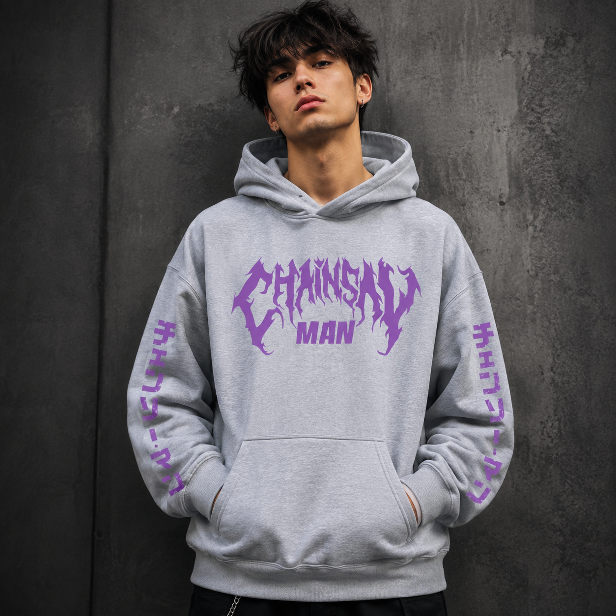 Chainsaw Man Reze Hoodie – Purple Anime Graphic Oversized Hoodie | Manga Streetwear