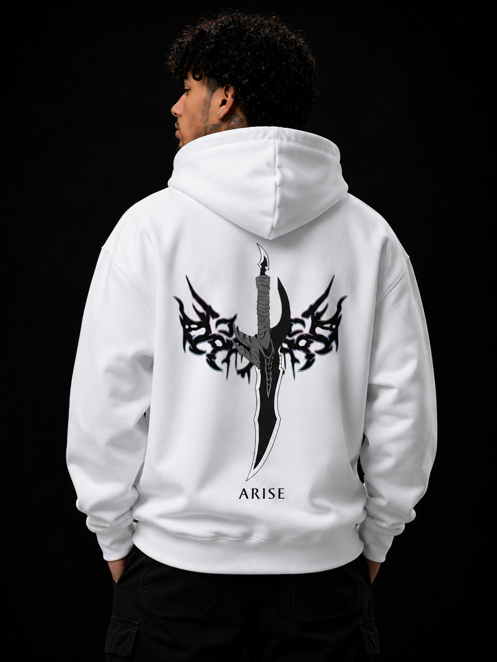 Anime Solo Leveling Hip Hop Men's/Women's Hoodie Retro Gothic Pattern Sportswear Manga Solo Leveling Casual Hoodie Fan Gift