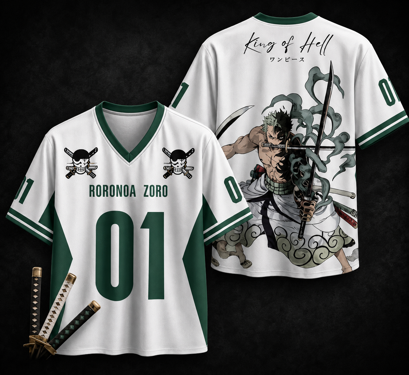 Roronoa Zoro King of Hell One Piece Anime T-Shirt