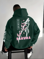 Katana Sakura Hoodie | Japanese Samurai Cherry Blossom Streetwear