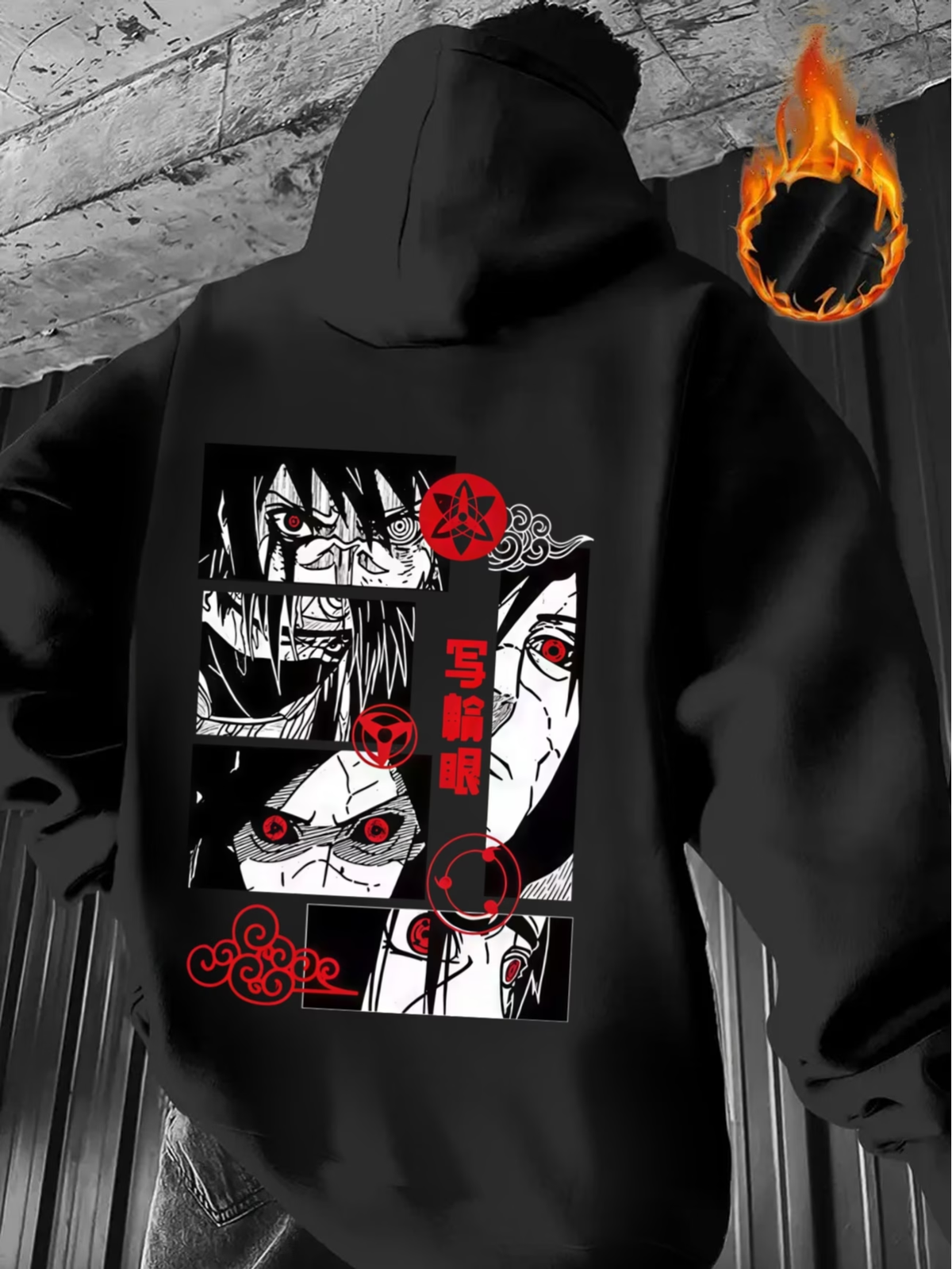 Uchiha Clan Hoodie, Anime Inspired Streetwear, Ninja Clan Pullover, Manga Fan Gift