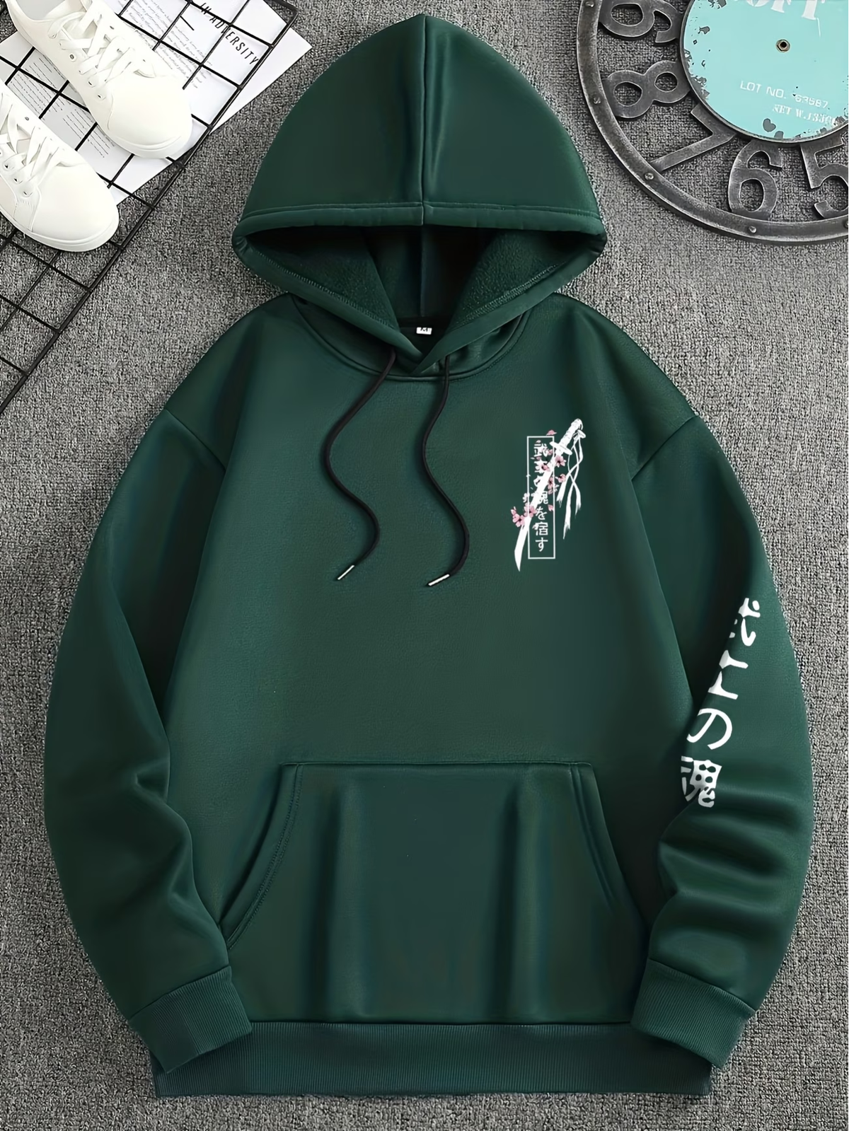 Katana Sakura Hoodie | Japanese Samurai Cherry Blossom Streetwear
