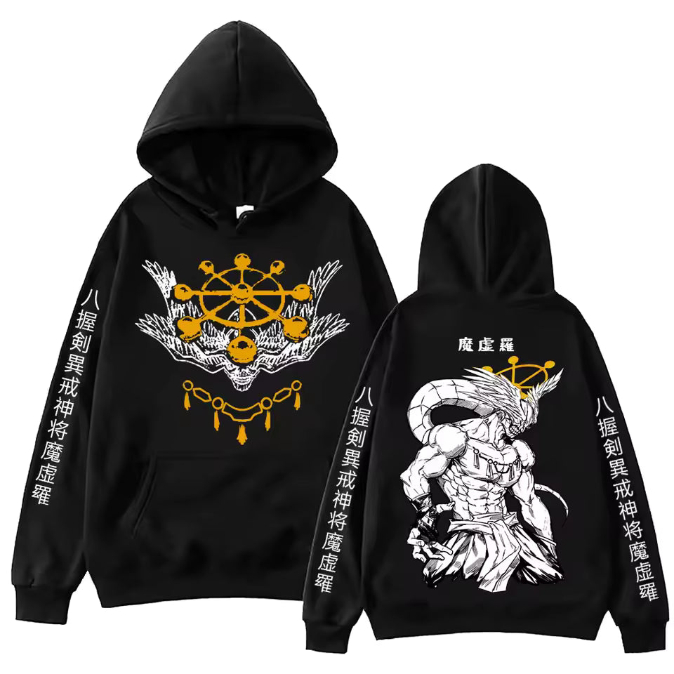 Anime Jujutsu-Kaisen Mahoraga Hoodie Man Woman Harajuku Long Sleeve Pullover Tops