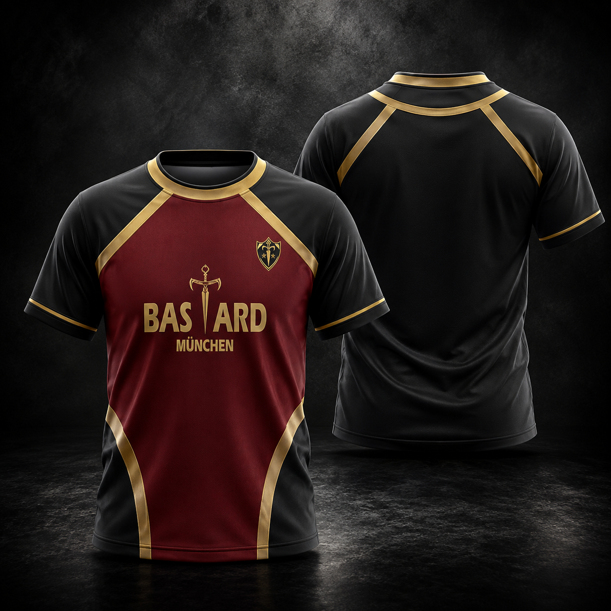 Anime Football Jersey –  Inspired Black & Red Bastard München Soccer Shirt