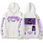 Chainsaw Man Reze Hoodie – Purple Anime Graphic Oversized Hoodie | Manga Streetwear