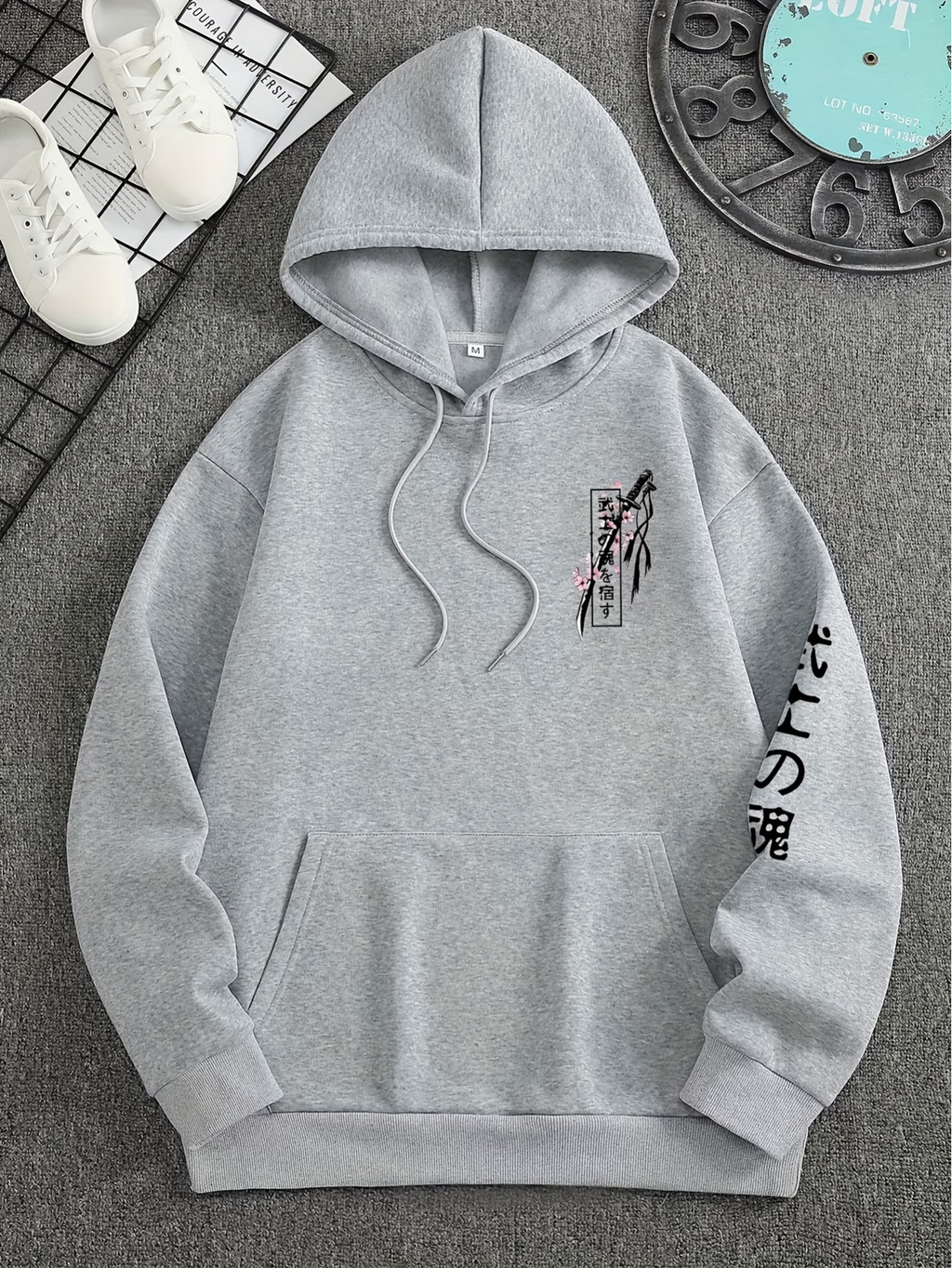 Katana Sakura Hoodie | Japanese Samurai Cherry Blossom Streetwear
