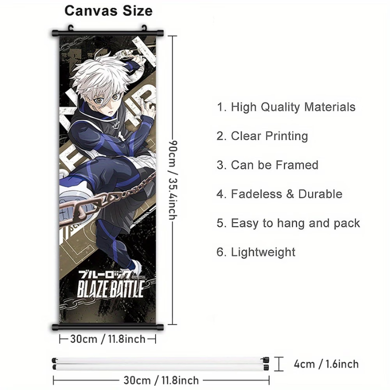 Seishiro Nagi Blue Lock Anime Framed Wall Art Poster