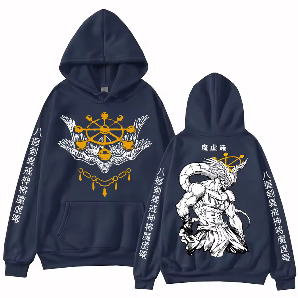 Anime Jujutsu-Kaisen Mahoraga Hoodie Man Woman Harajuku Long Sleeve Pullover Tops