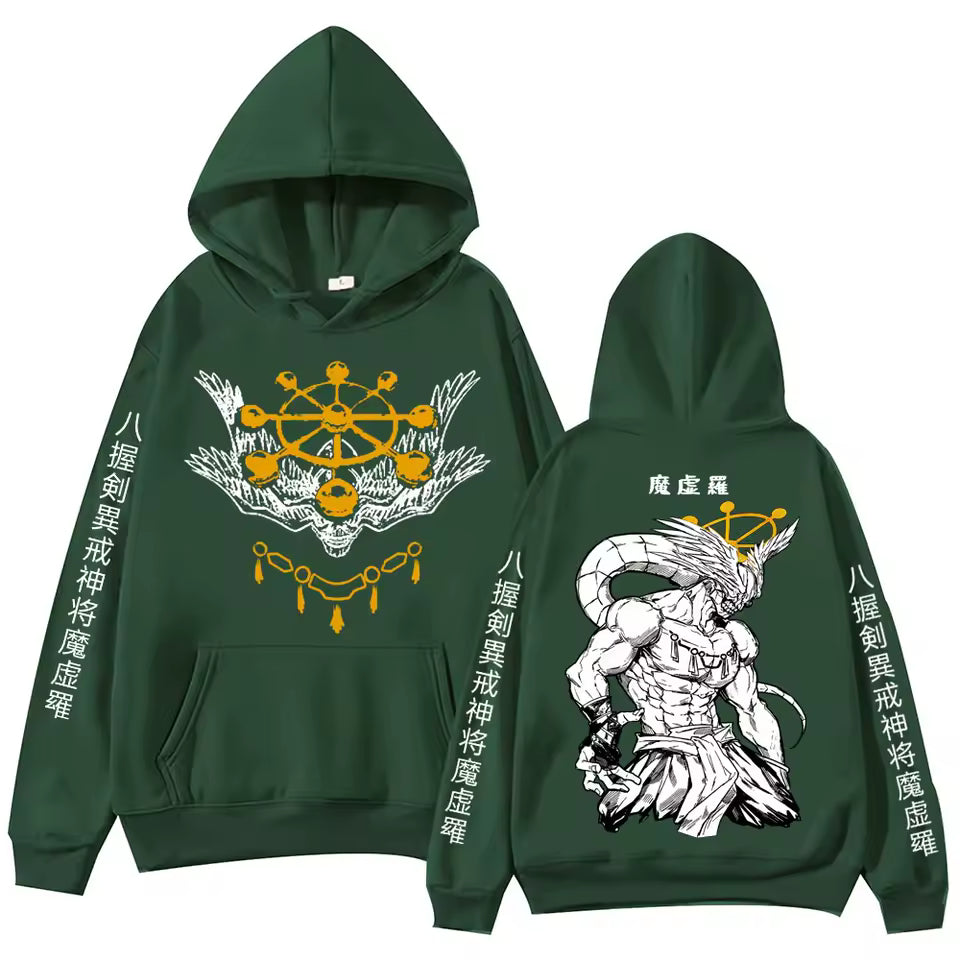 Anime Jujutsu-Kaisen Mahoraga Hoodie Man Woman Harajuku Long Sleeve Pullover Tops