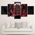 5pcs Set Anime Posters with Wood Frame