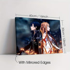 Sword ART ONLINE 2D FLAT 1pc Wooden Framed Canvas Style Anime