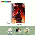 Captivating Anime Poster Theme Canvas Wall Art OF Eren yeager