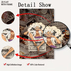 2D Flat, 1pc Gear 5 Nika Wanted Poster 2D with Frame