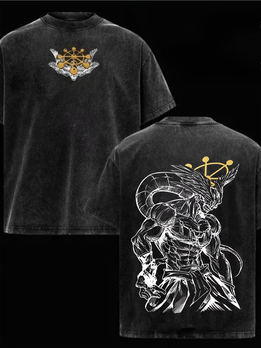Mahoraga Inspired Anime T-Shirt | Divine Warrior Shikigami Graphic Tee