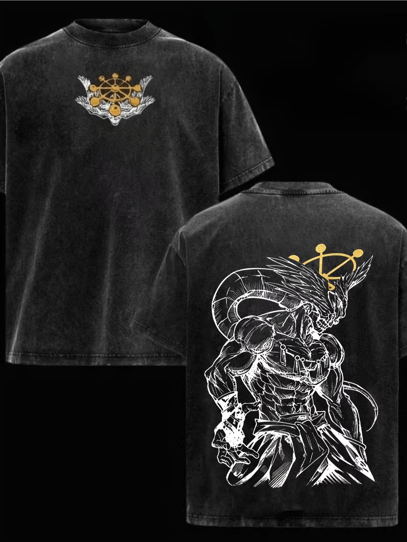 Mahoraga Inspired Anime T-Shirt | Divine Warrior Shikigami Graphic Tee