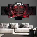 5pcs Set Anime Posters with Wood Frame