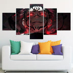 5pcs Set Anime Posters with Wood Frame
