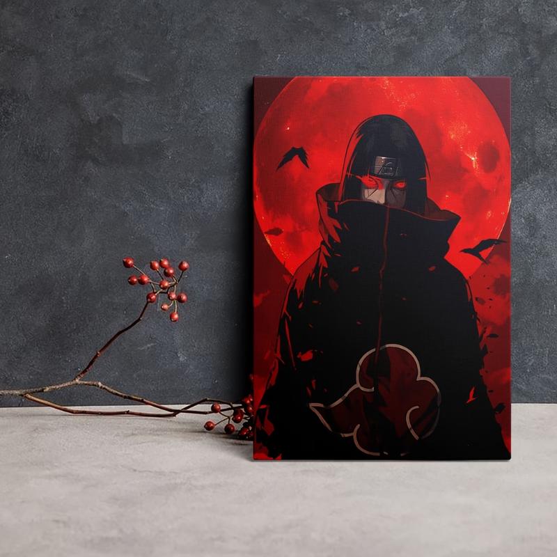 Framed Artwork Featuring Akatsuki Uchiha Itachi