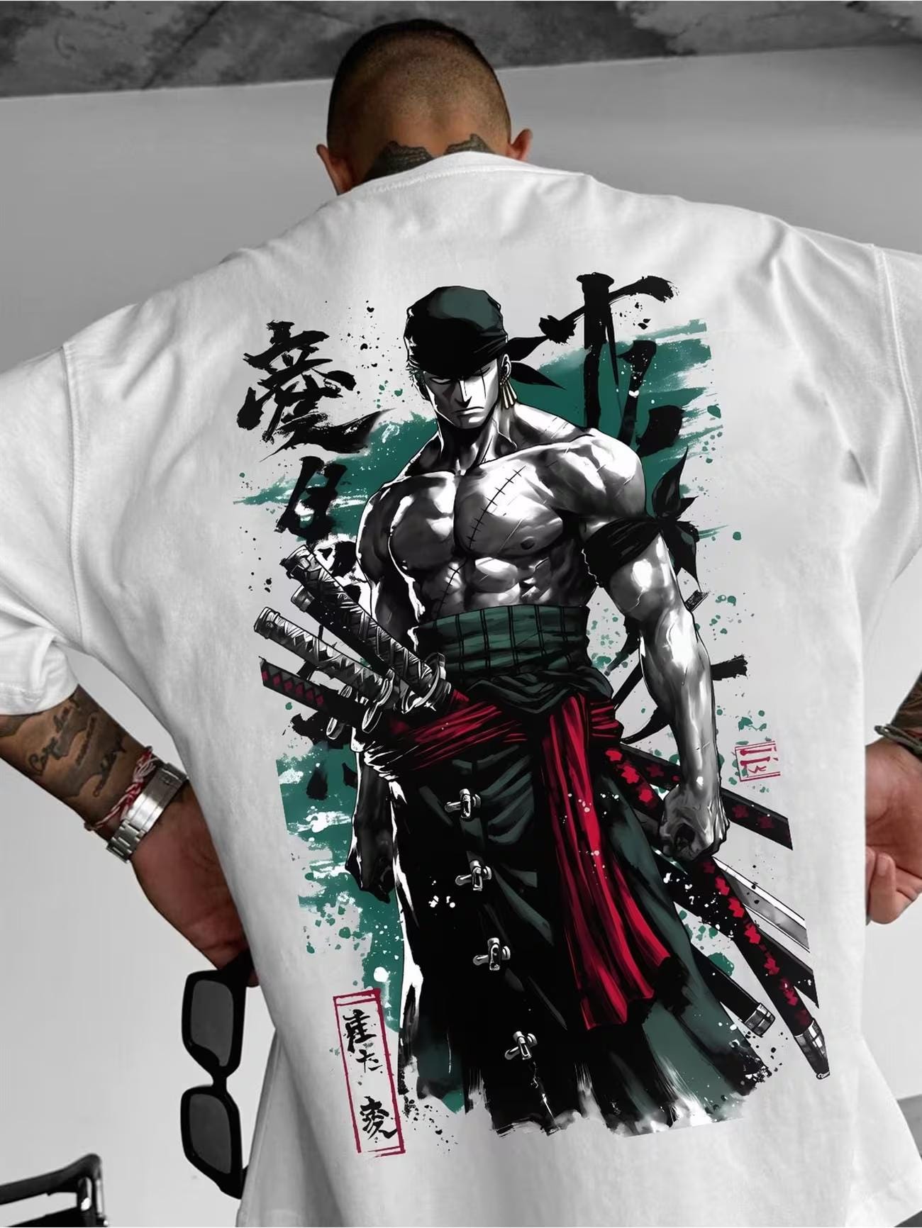 Zoro Anime Streetwear T-Shirt | Swordsman Graphic Tee | Manga Inspired Unisex Shirt