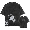 Eren Yeager Attack on Titan Vintage Washed T-Shirt Anime Streetwear Tee