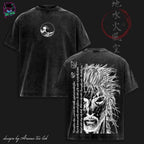 Vagabond Musashi Vintage Washed T-Shirt, Anime Manga Streetwear, Unisex Tee