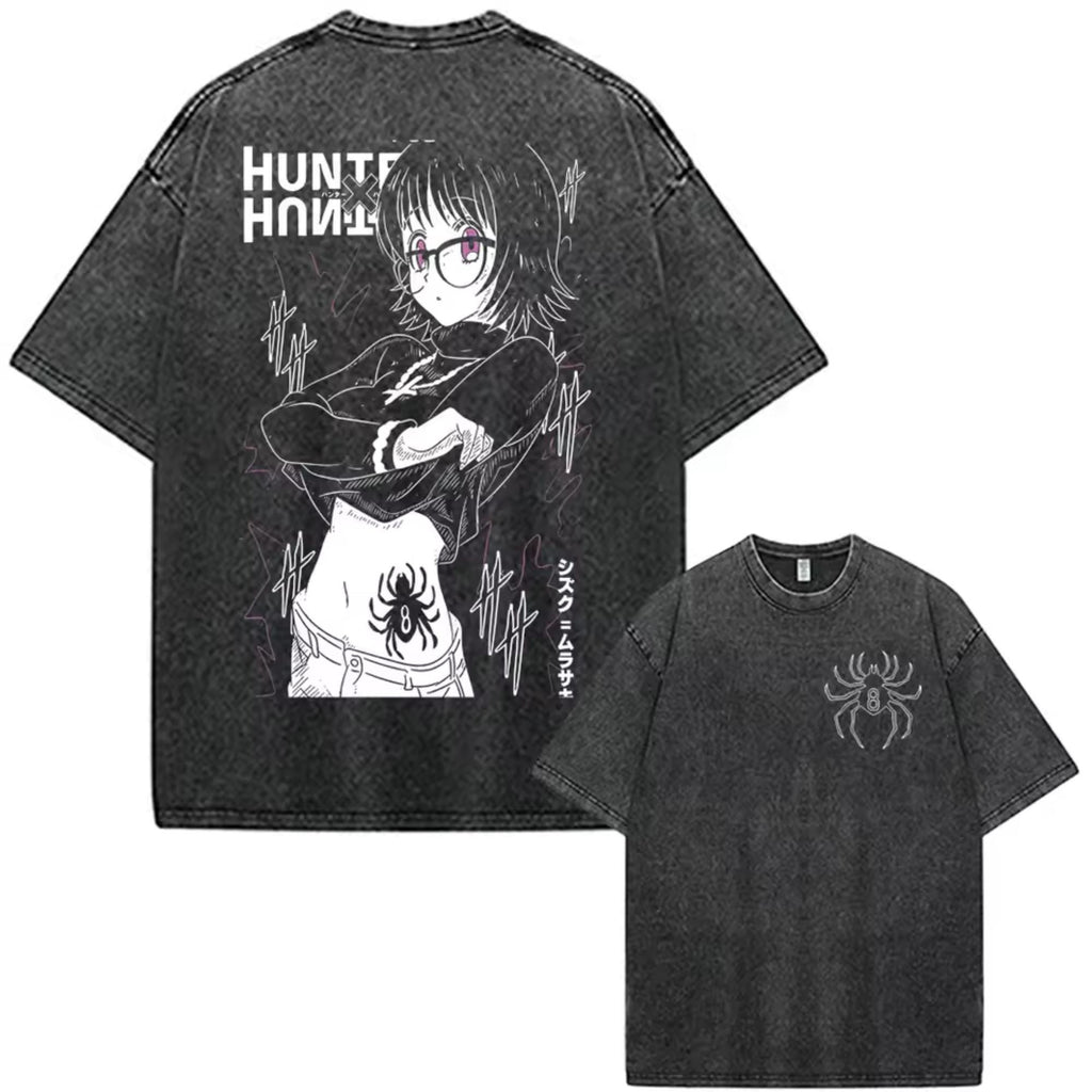 Shizuku Murasaki Anime T-Shirt, Hunter Inspired Graphic Tee, Japanese Streetwear