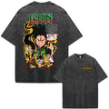 Gon Freecss Anime T-Shirt, Hunter × Hunter Graphic Tee, Vintage Wash Streetwear