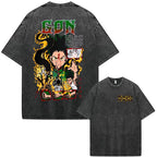 Gon Freecss Anime T-Shirt, Hunter × Hunter Graphic Tee, Vintage Wash Streetwear